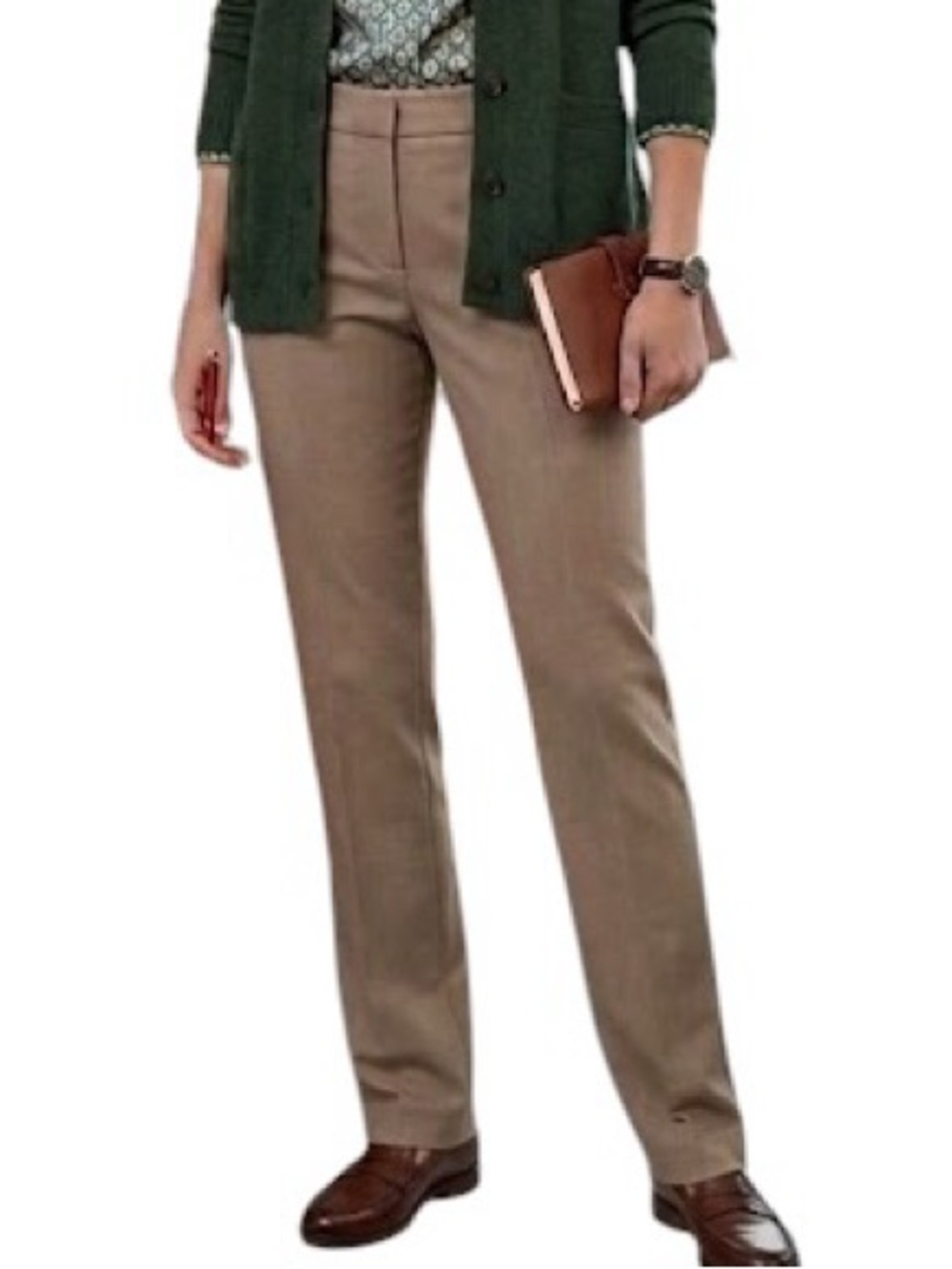 Banana Republic Classic Straight-Leg Wool Logan Dress Pant